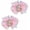 6th Birthday Hair Bow, variant on 2 count Birthday Hair Bow for Girls, 3.3'' Sprinkle Bow Hair Clips Confetti Hair Clip Ice Cream Party  Hair Accessories for 6th Birthday Decorations