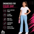 thumbnail image 5 of RBX Girls Stretch Flare Bell Bottom Leggings with Pockets for Yoga Dance and Play 2 Pack, 5 of 7