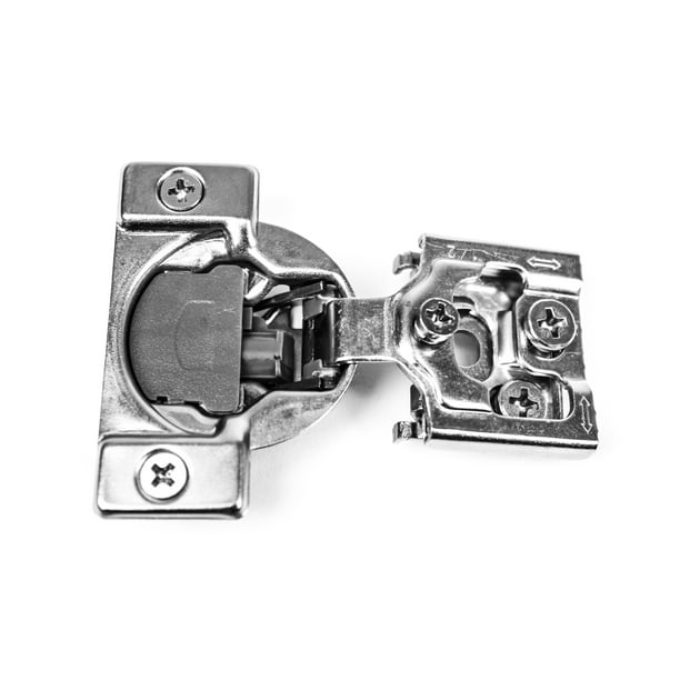 (2 Pieces) 1/2" Overlay Soft Closing Face Frame Hinges with