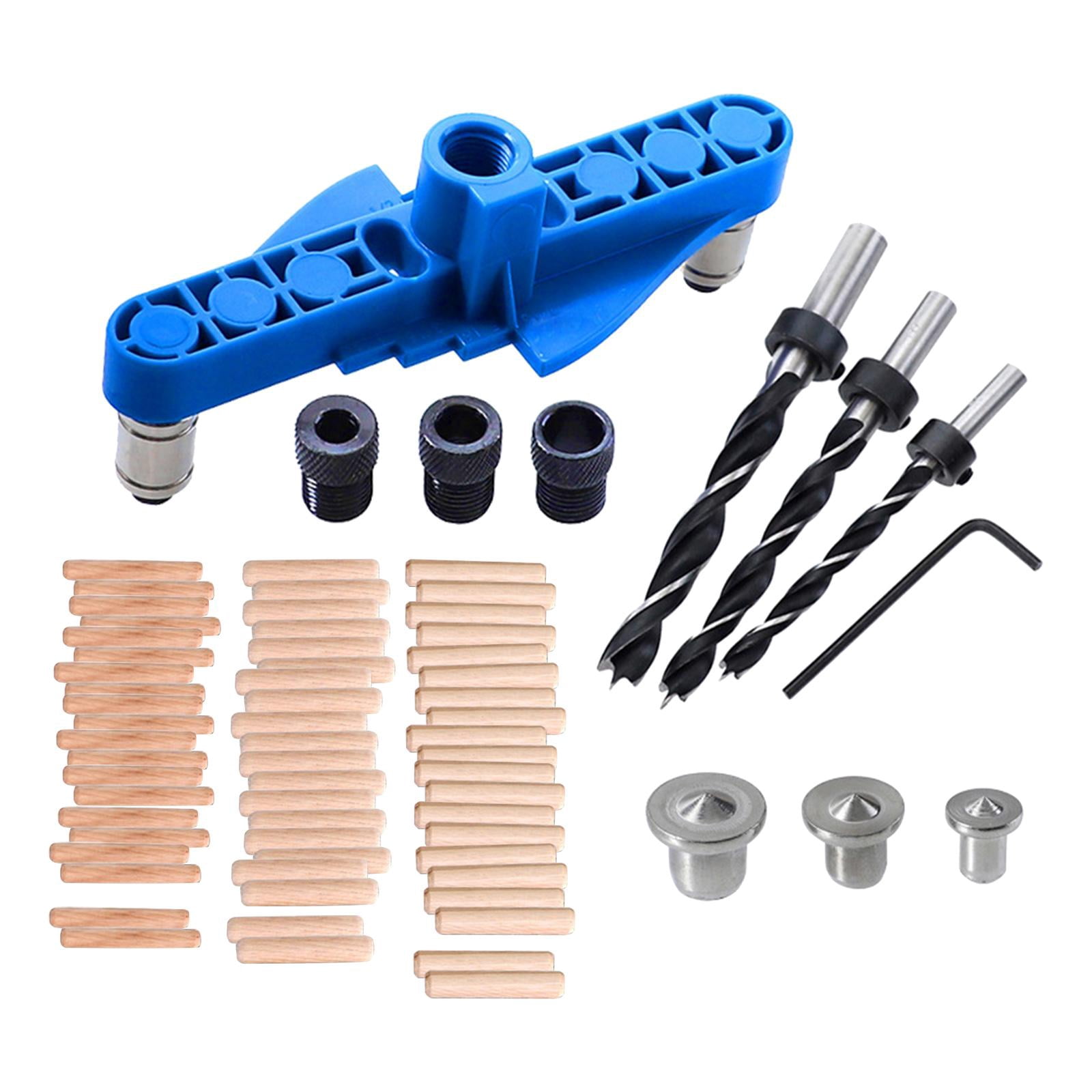 Fzaqwen 2 w 1 Hole Doweling Jig Kit Lokalizator dziurkacza Locator Drill