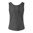 thumbnail image 5 of Women'S Backless Tank Top Women'S Solid Back With A Deep V Sexy Backless Slim And Elastic Vest Dark Gray M, 5 of 6