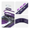 thumbnail image 3 of Designed for Google Pixel 8a Crystal Clear Back Case, Luxury Case with Lens Protector Drop Protective Magnetic Rotating Ring Kickstand Shockproof Thin Fit Phone Case Cover, Darkpurple, 3 of 7
