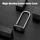 thumbnail image 5 of 2 uds. Candado de combinación con grillete largo de 5,8 pulgadas, candado para taquilla de gimnasio, candado de 5 letras, candado de seguridad largo reajustable sin llave, negro, 5 of 5