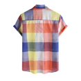 thumbnail image 4 of COM1950s Shorts pour Hommes, Shorts Courts pour Hommes, Mode Décontractée pour Hommes Impression Bouton Manches Courtes Col Rabattu Blouse, Shorts Décontractés pour Hommes, Manches Courtes Blouse, Shorts Courts pour Hommes, 4 of 6