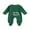 Lucky Charm Green, variant on Newborn Baby Girl My First Valentines Day Outfit Bow Heart Footies Romper Long Sleeve Zip Up Overalls Jumpsuit Coming Home Outfit