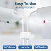Omewoold Epoxy Resin, 1 Gallon Crystal Clear Epoxy Resin Kit Casting Resin for Art Coating Casting Jewelry DIY River Table Countertop Tumbler Wood Canvas