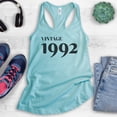 thumbnail image 2 of Vintage 1992 Tank Top, Ladies Racerback Tank Top, 30th Birthday Tank, Thirtieth Birthday Tank, B-day Tank, Cancun, Medium, 2 of 3