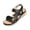 Black, variant on Women Arch Support Walking Sandals Comfortable Open Toe Wide Width Orthopedic Sandals with Adjustable Hook Loop Strap Summer
