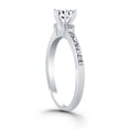thumbnail image 3 of 14k White Gold Diamond Accent Engagement Ring Size 7.5, 3 of 4