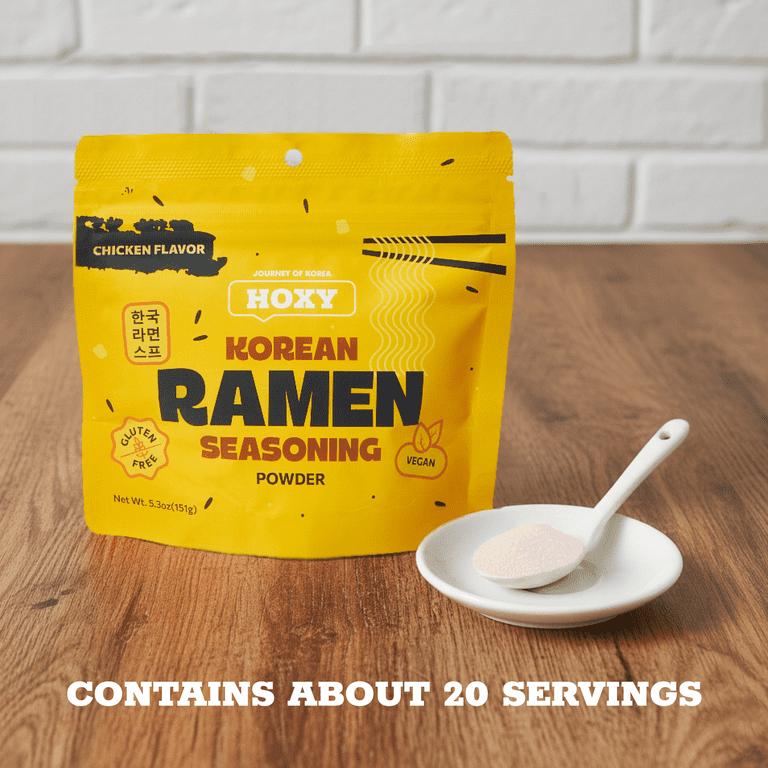 HOXY Korean Ramen Seasoning Vegan 5.3oz Chicken Flavor Broth