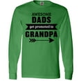 thumbnail image 3 of Inktastic Awesome Dads Get Promoted to Grandpa Long Sleeve T-Shirt, 3 of 5