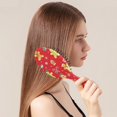 thumbnail image 2 of Red Christmas Gingerbread Man Pattern Hair Brush,Girls Detangling Hair Brush,Glide Through Tangles with Ease for Wet & Dry Hair,8.8"X2.8", 2 of 7