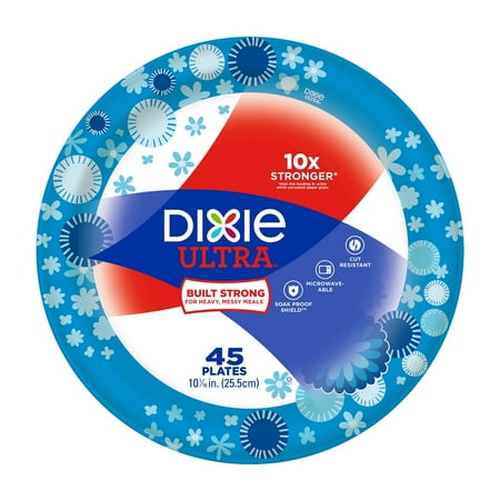 Dixie Ultra Paper Dinner Size Plates, 45ct