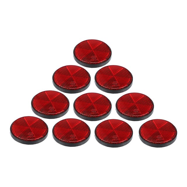 10uds M6x1.0 Rojo Tornillo Instalación Advertencia Reflector para Motocicleta Bicicleta