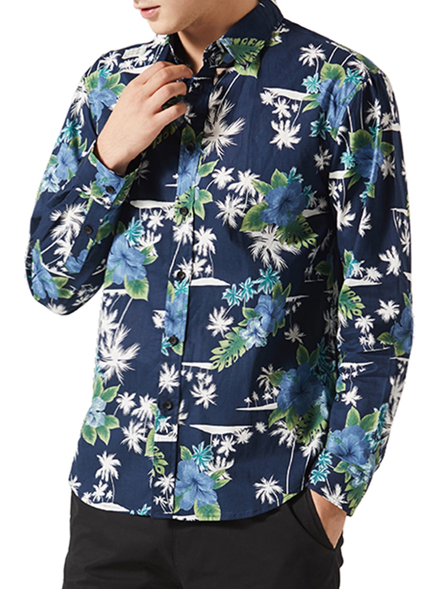 casual long sleeve paisley vintage shirt
