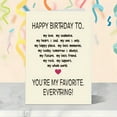 thumbnail image 4 of Greeting card,Birthday Card For Husband Funny Birthday Cards For Wife Love Card For Men Women To My One And, 4 of 8