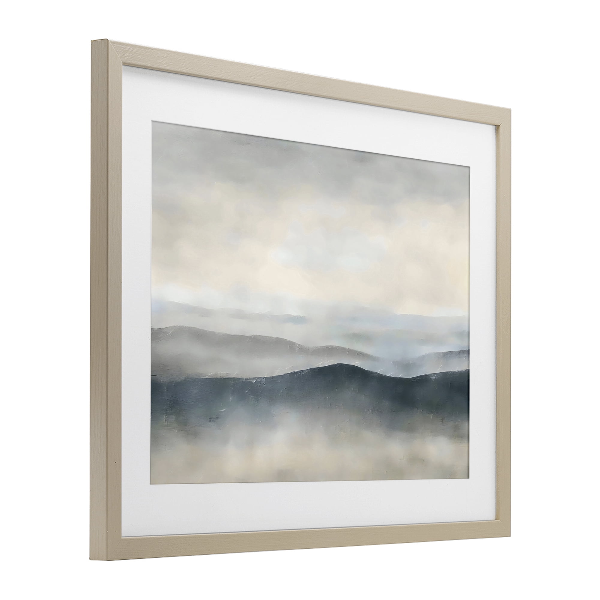 Stupell Industries Muted Horizon Serenity Birch Framed Print Under Glass, design by Riley B
