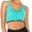 Green, variant on Women's Front Zipper Sports Bra, Wireless Post-Op Bra Active Yoga Sports Bra For Gym Workout Running With Removable Pads, Available In Ten Colors S-2XL