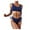 Blue, variant on VerPetridure Bikini Sets for Women Push Up Women Solid Lace Bikini Set Push Up Swimsuit Beachwear Padded Swimwear