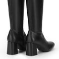 thumbnail image 4 of DREAM PAIRS Women's Gogo Boots, Square Toe Chunky Knee High Boots For Women, 4 of 7