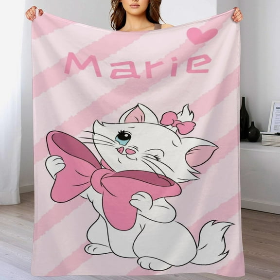 Aristocats Blanket Cute Soft Lightweight Fuzzy Plush Throw Blankets Cozy Flannel Blankets for Sofa Couch Travel Home Bedroom Decor Gifts 30"x40"