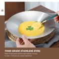 thumbnail image 4 of OULII Simple and Clean Serving Plate Stainless Steel Salad Plate for People who enjoy delicacies 1Set, 4 of 7
