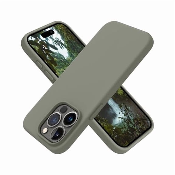 Eryueer Designed for iPhone 15 Pro Case, Silicone Shockproof Slim Thin Phone Case for iPhone 15 Pro