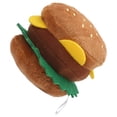 thumbnail image 4 of Juguete de hamburguesa de peluche Ticfox para perros y gatos, 4 of 13