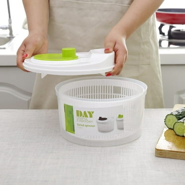Salad Spinner- Wash, Spin & Dry Salad Greens, Easy to use pro Pump Spinner with Bowl, Colander and Built in draining System for Fresh, Crisp, Clean Salad and Produce