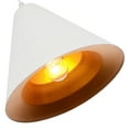 thumbnail image 4 of CWI Lighting Keila 1 Light Down Contemporary Metal Pendant in Matte White/Gold, 4 of 6