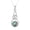 labradorite, variant on Solid 925 Sterling Silver Necklace For Women, Genuine Blue Turquoise Round Gemstone Unique Handcrafted December Birthstone Gift For Her