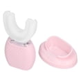 thumbnail image 4 of Cepillo de dientes ultrasónico automático blanqueador de 360° en forma de U, cepillo de dientes eléctrico ultrasónico para blanquear los dientes, rosa, 4 of 14