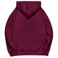 thumbnail image 5 of FYDUU Oversized Hoodies For Women Solid Color Drop Shoulder Long Sleeve Pullover Hooded Sweatshirts With Pocket Fashion Fall Clothes Tops RD4, 5 of 5