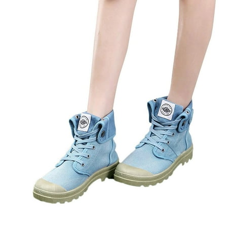 

Boots for Women Boots Palladium Style Fashion High-top Military Ankle Shoes Casual Shoes