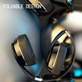 thumbnail image 2 of Inteprter Auriculares compatibles con Bluetooth Altavoz plegable de 40 mm Auriculares de música HiFi multimodo con cable de audio Negro Cables de audio/vídeo Blanco, 2 of 6