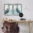 thumbnail image 3 of Stupell Industries Detailed Heron Bird Duo Animals & Insects Painting Black Framed Art Print Wall Art, 16 x 20, Set of 2, 3 of 9