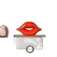 thumbnail image 2 of Red Lips Vase Simple Creative Ceramic Vase Decoration European(1 Pcs, Red), 2 of 5