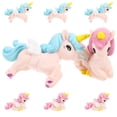 thumbnail image 4 of 8 Pcs Mini Figurines de Licorne en Résine Miniatures Décorations de Gâteau en Forme de Licorne Style Mixte, 4 of 8