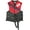 Bright red color block with black buckles and interior, variant on Life Jacket Vests For The Entire Family | USCG Approved | Child | Youth | Adult
