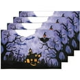 thumbnail image 5 of EREHome Ensemble de 4 Napperons Protecteurs Ciel Bleu Halloween 12x18 Pouces, 5 of 5