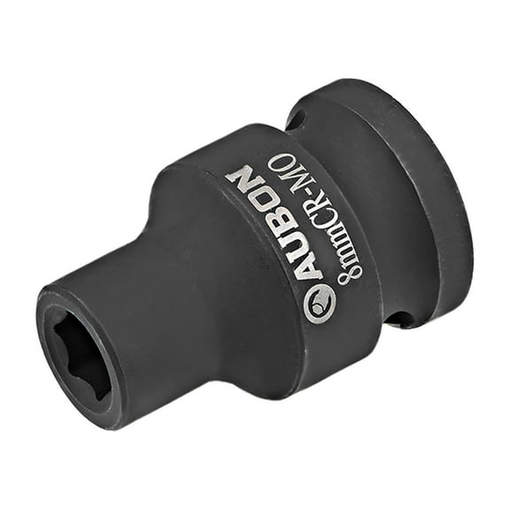 Uxcell 1/2" Drive by 8mm Shallow Impact Socket, Cr-Mo Alloy Steel, 6-Point, Metric