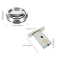 thumbnail image 2 of BRIGHTFUFU Stainless Steel Privacy Door Knob with Lock for Home Use Easy Install Silver Set, 2 of 8