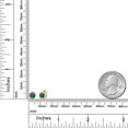thumbnail image 6 of Gem Stone King 14K Yellow Gold London Blue Topaz Stud Earrings for Women Men  (1.10 Cttw, Gemstone November Birthstone, Round 5MM), 6 of 6