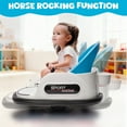thumbnail image 5 of 12V Bumper Car Powered Ride on Toy for Kids with Seat Belt, Remote Control, Bluetooth, White, 5 of 7