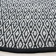 thumbnail image 3 of SAFAVIEH Montauk Carina Diamond Area Rug, Grey/Black, 6' x 6' Round, 3 of 8
