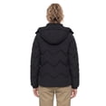 thumbnail image 3 of Wantdo Women's Windproof Zipper-up Jackets Waterproof Winter Coat Warm Windbreaker with Hood Black L, 3 of 8