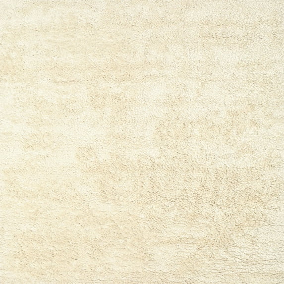 Ahgly Company Indoor Square Contemporary Beige Solid Area Rugs, 6' Square