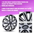 thumbnail image 2 of 4PCS/Set,16" Universal Hubcap Wheels Cover Replacement,Car Truck SUV Hub Caps Accessories,Silver Lacquer & Black Lacquer, 2 of 7