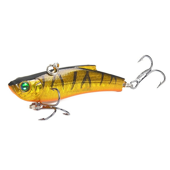 Winter Ice Fishing Lures Sinking Artificial Vibration Hard Baits Crankbait Treble Hooks Tackle for Saltwater Freshwater