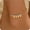 Pearl Sequin-Gold, variant on Anklet Bracelets for Women 18K Gold Plated Tennis Anklets Dainty Sapphire Paperclip Pearl Sequin Droplet Adjustable Large Anklet Bracelets Simple Beach Summer Waterproof Foot Jewelry